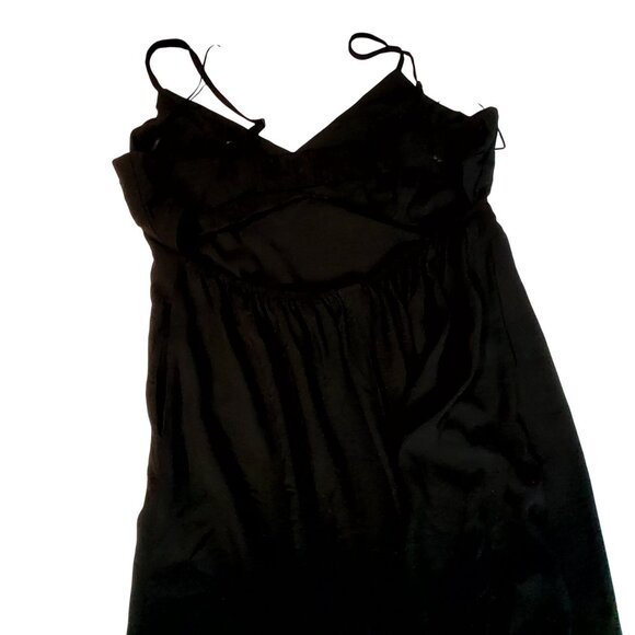 A New Day Black Sleeveless Maxi Dress XXL Rayon/Nylon Lightweight Flowy Design - Picture 2 of 12